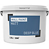 Deep blue Matt Emulsion paint, 2.5L