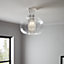Delmez Transparent Pendant ceiling light, (Dia)345mm