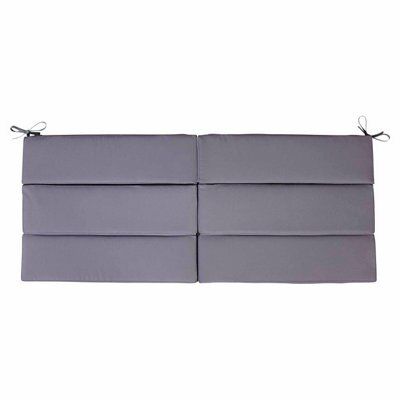 Denia Grey Plain Bench cushion