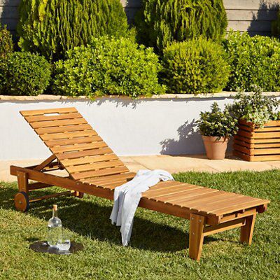 Wooden sun loungers discount b&q