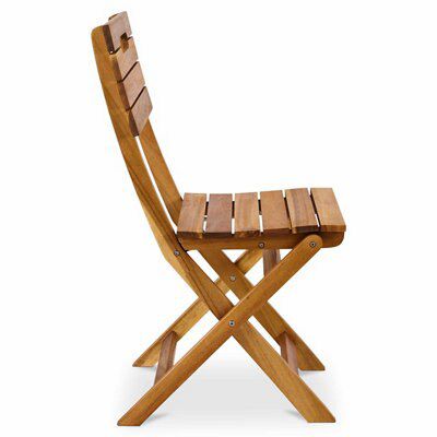 Denia Wooden Foldable Chair, Pack of 2 | DIY at B&Q