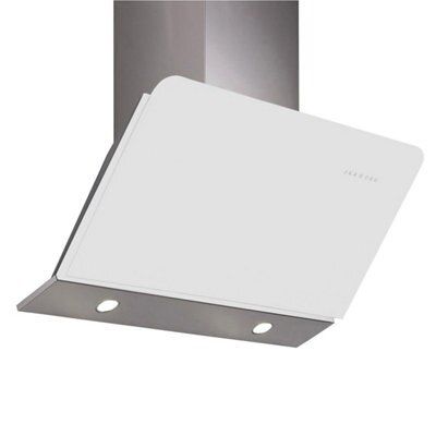 Designair DALIWH White Glass Cooker hood, (W)90cm