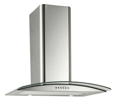 Designair GHP91SS Cooker hood, (W)90cm | DIY at B&Q