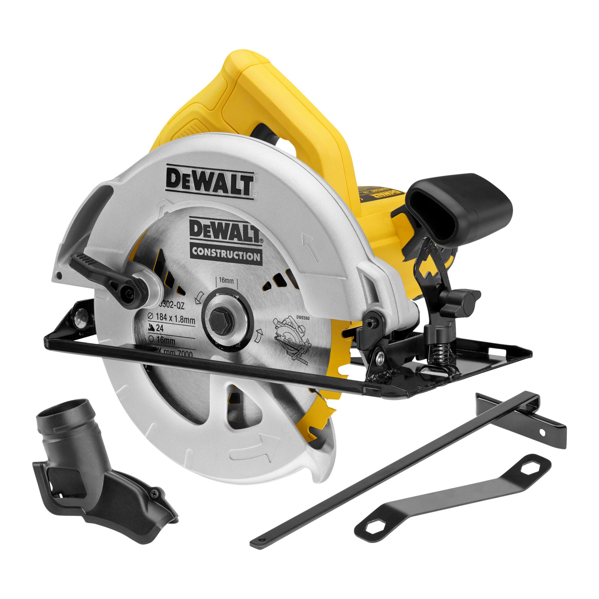 DeWalt 1350W 110V 184mm Corded Circular Saw DWE560-LX | DIY At B&Q