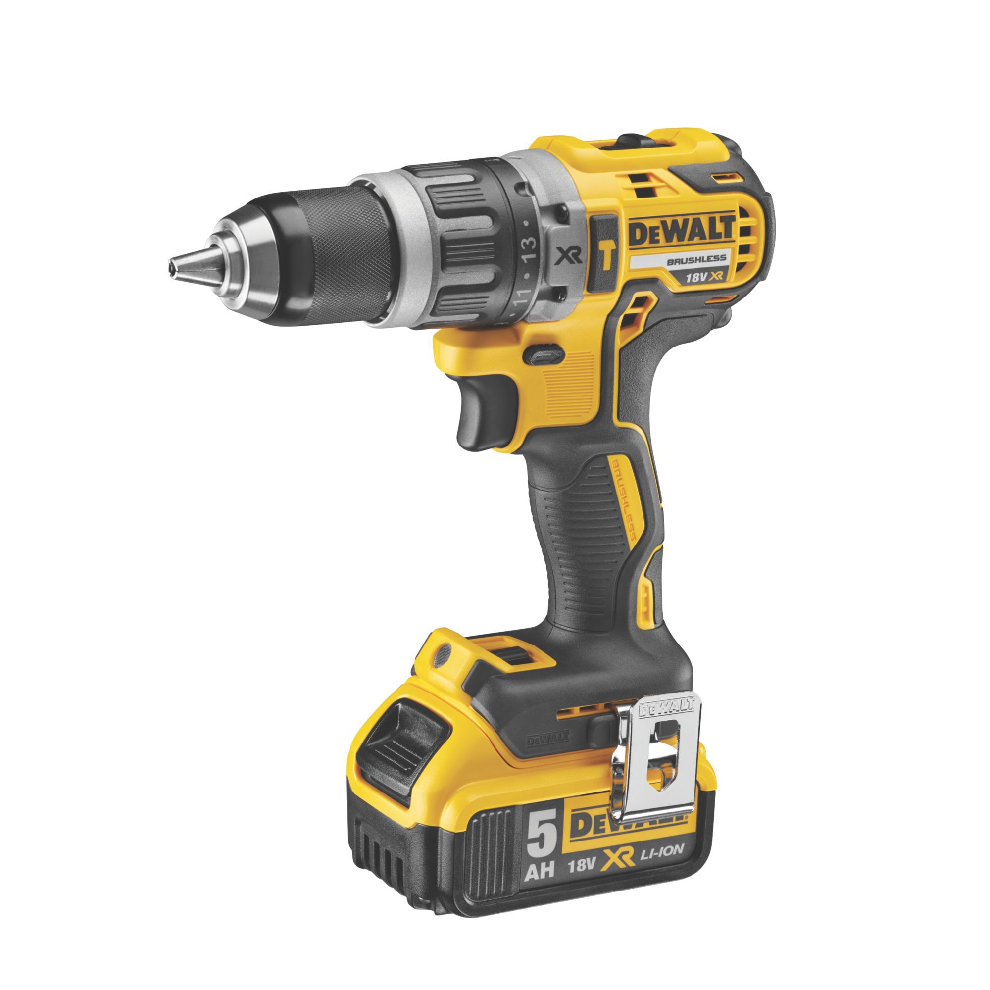 DeWalt 18V 2 x 5 Li ion Brushless Cordless Combi drill DCD796P2 GB