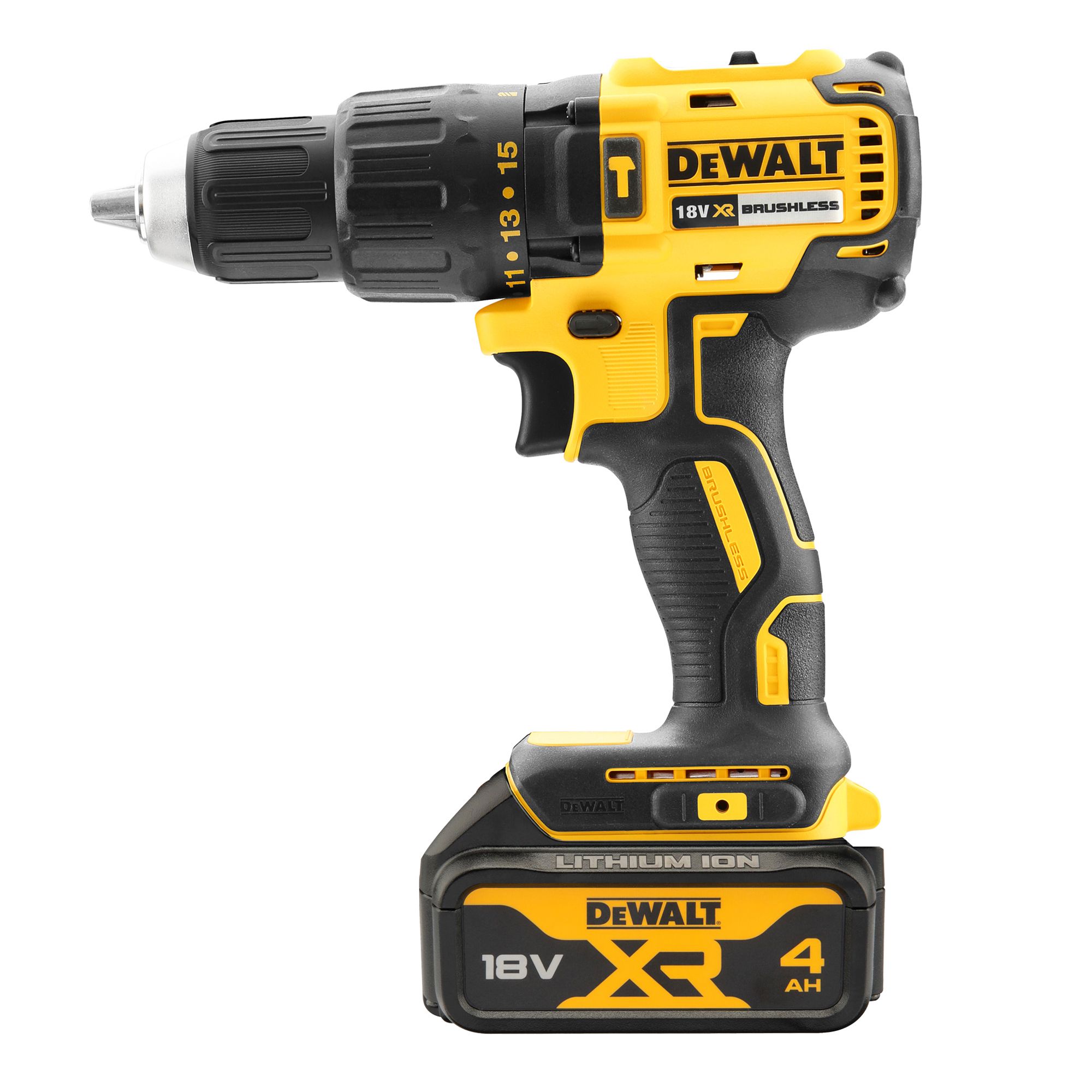 DeWalt 18V Li ion Brushless Cordless Combi drill 2 x 4Ah DCD778M2T GB