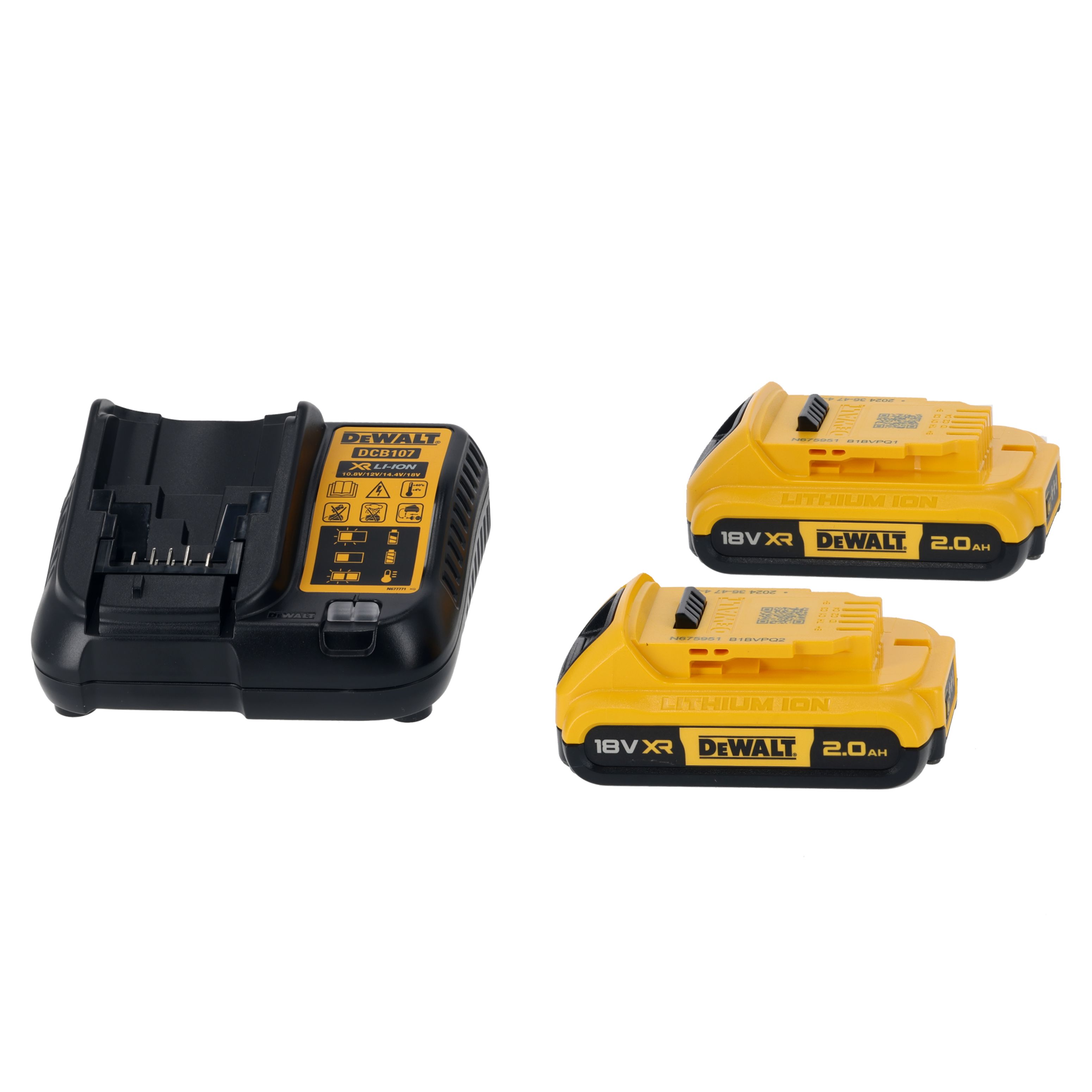 DeWalt 18V Li-ion XR Brushed Cordless Combi drill & impact driver (2 x 2Ah) DCZ298D2T-BQGB