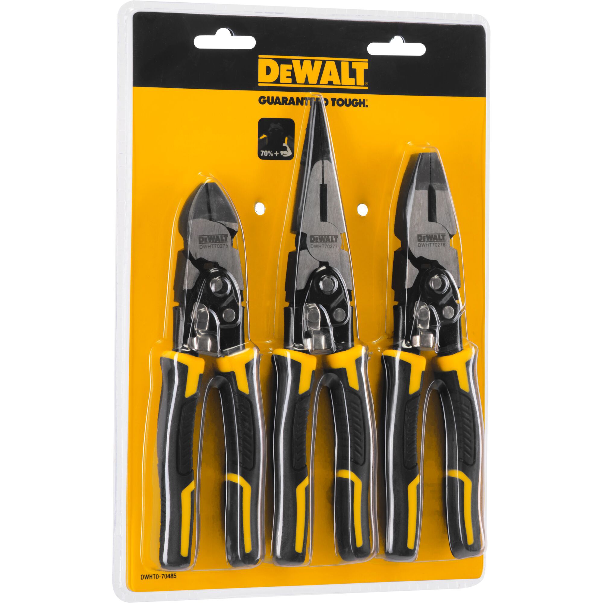 DeWalt 3 piece Compound action pliers set | DIY at B&Q