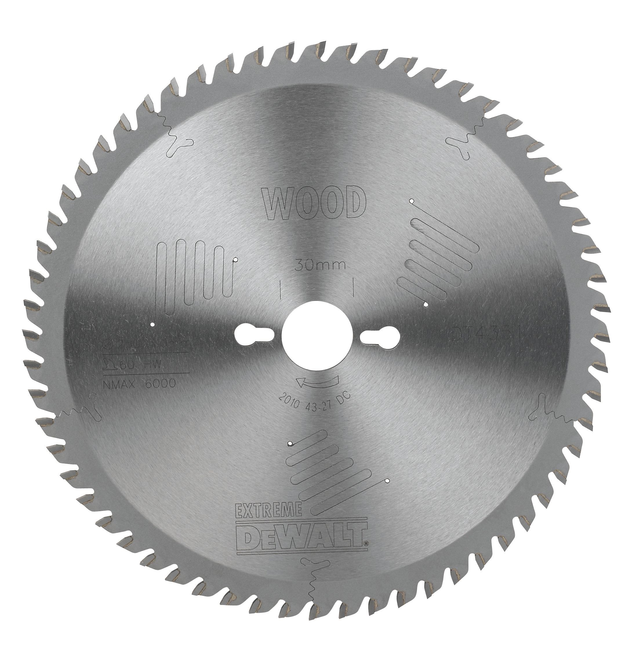 DeWalt 60T Circular saw blade (Dia)250mm