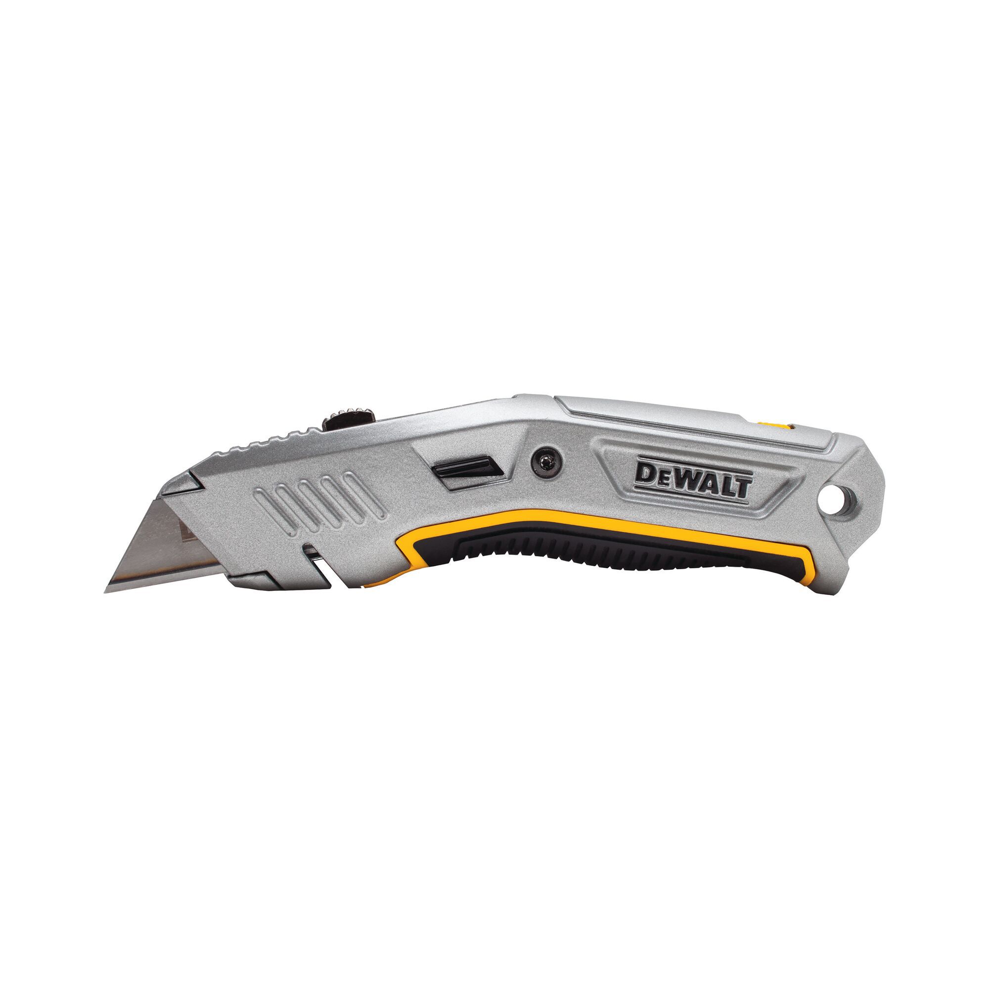 DeWalt 70mm Chrome vanadium steel Yellow Retractable knife
