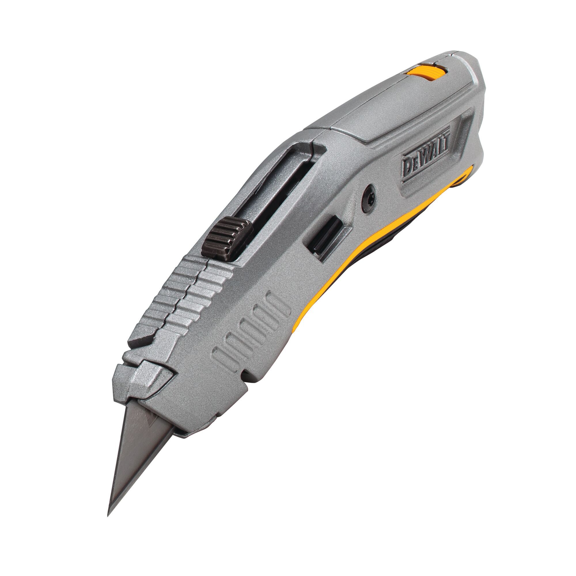 DeWalt 70mm Chrome vanadium steel Yellow Retractable knife