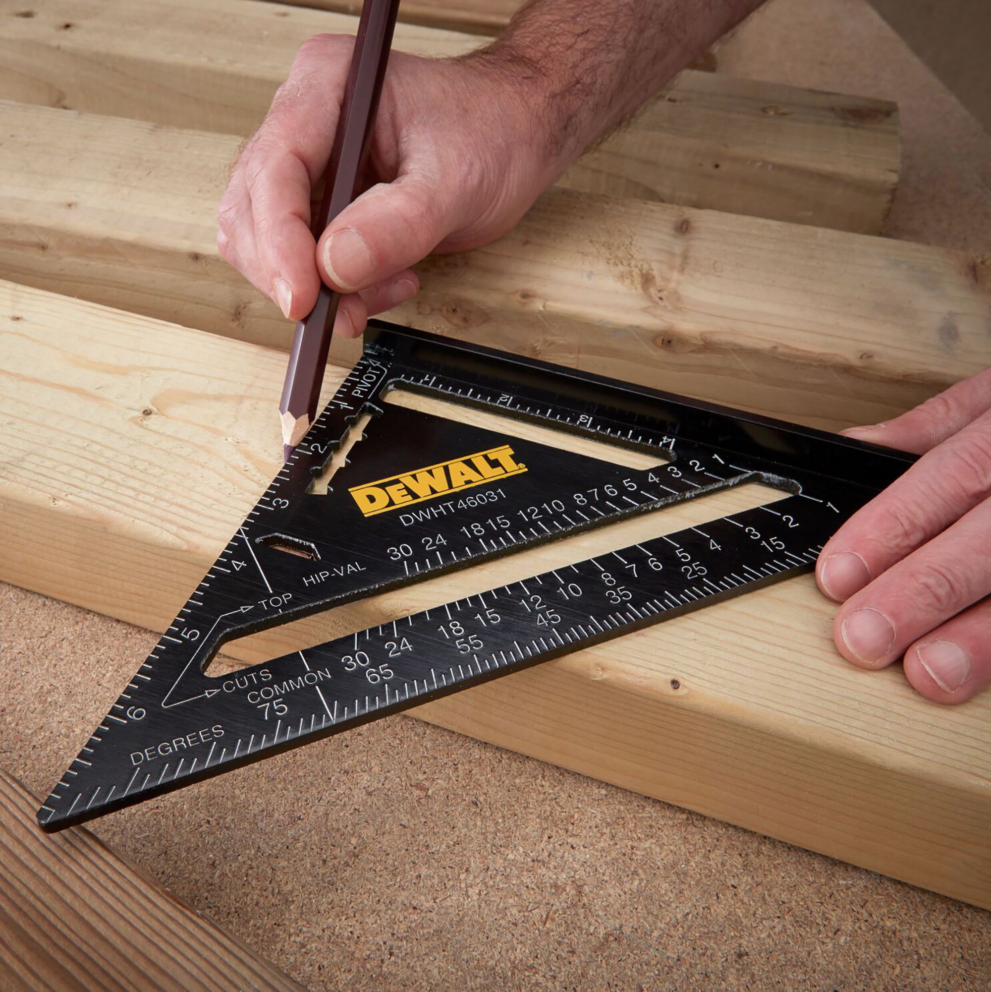 DeWalt Aluminium Rafter square L 185mm W 158mm