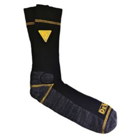 DeWalt Black Socks Size 7-11, 2 Pairs