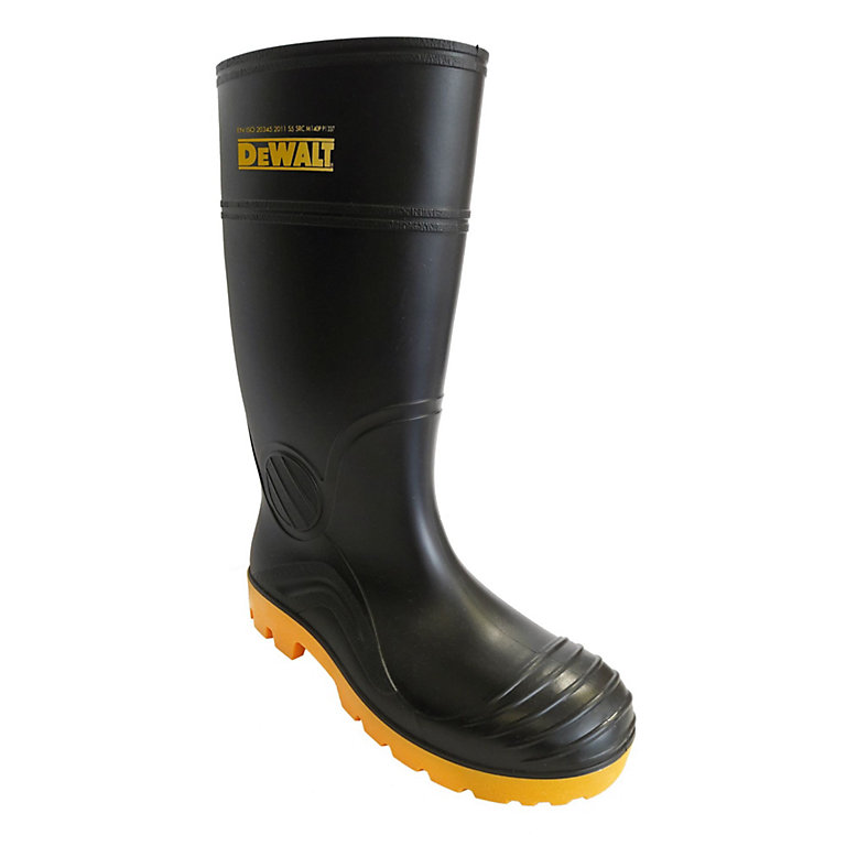 Dewalt Black Wellington boot, Size 8 | DIY at B&Q
