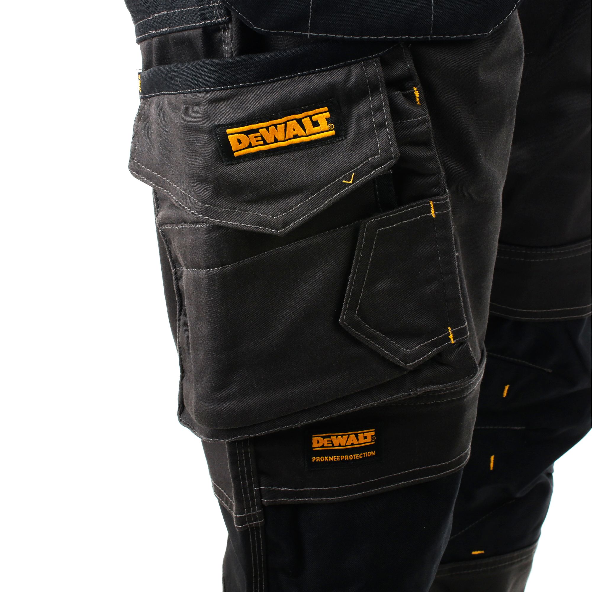 DeWalt Chester Grey & black Unisex Holster pocket trousers, W34" L31"