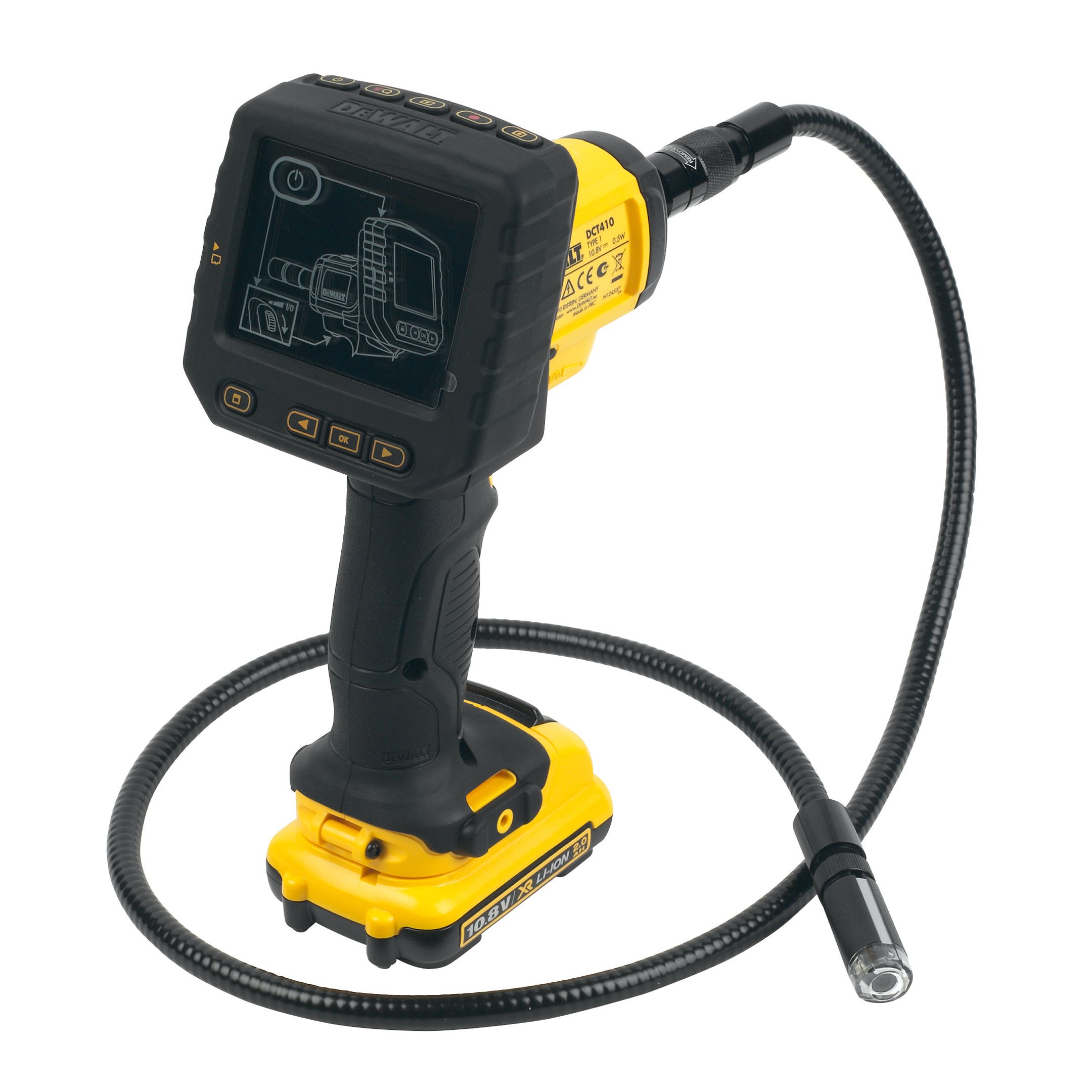 DeWalt DCT410D1 GB Inspection camera DIY at B Q