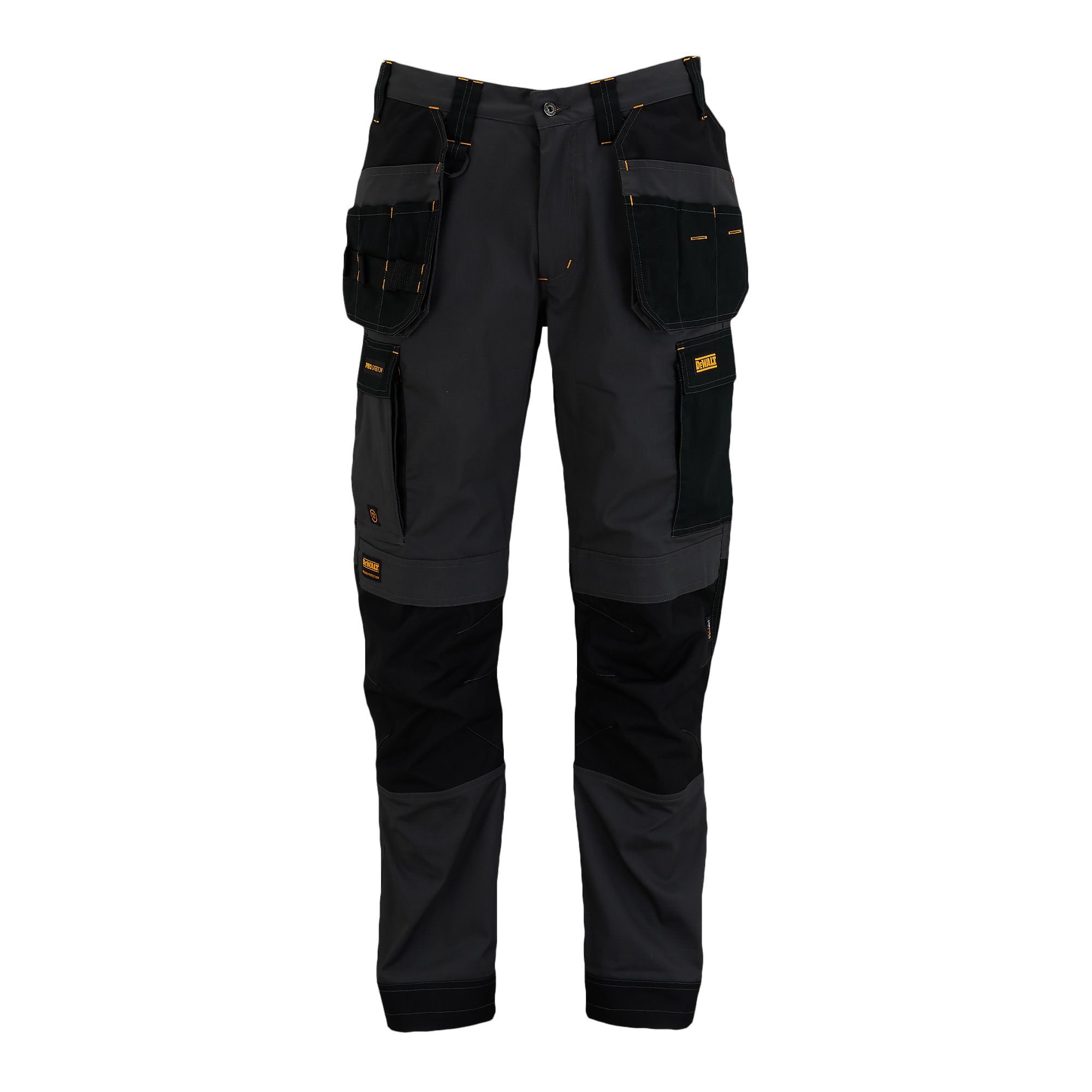 DeWalt Florida Grey & black Men's Holster pocket trousers, W38