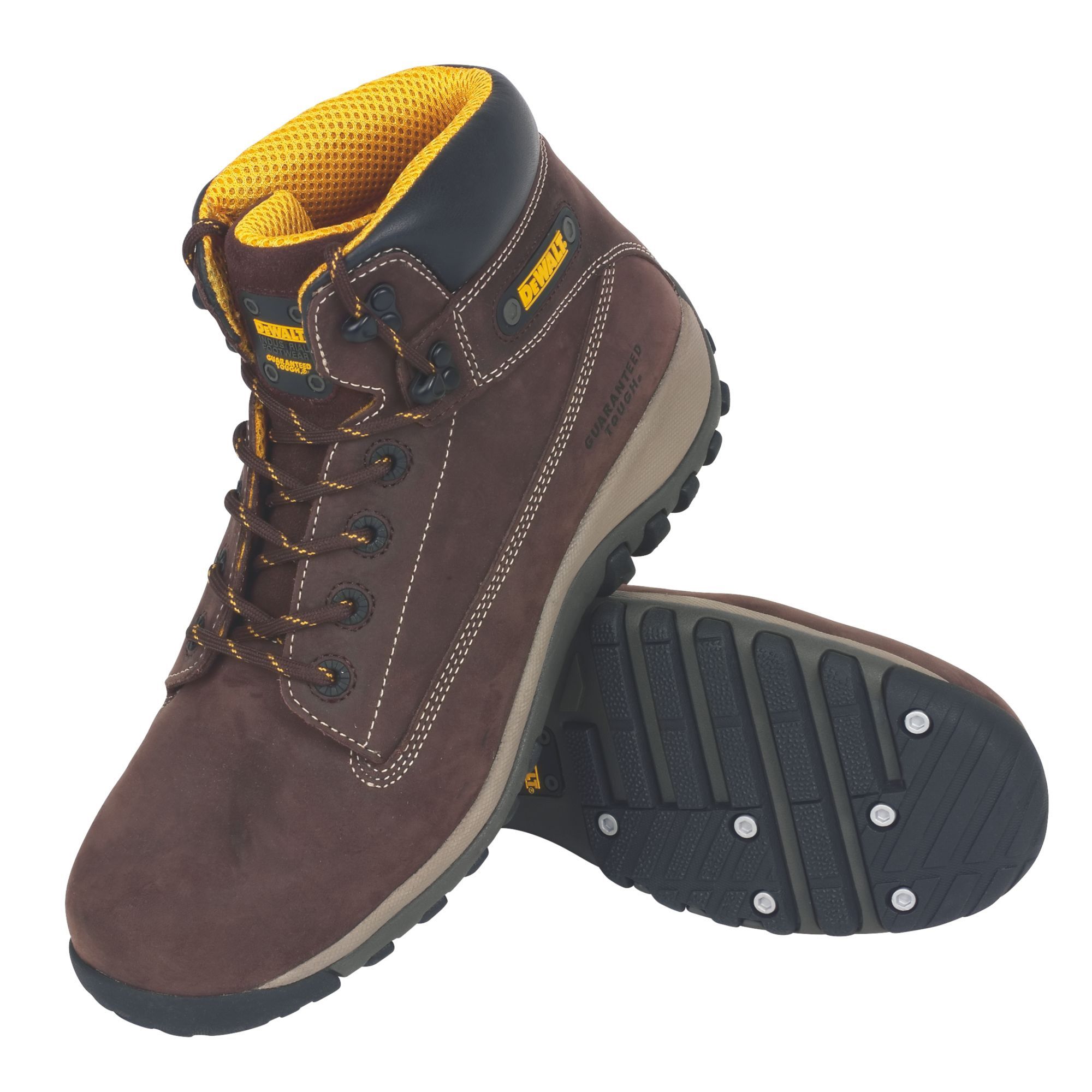 DeWalt Hammer Men's Brown Safety boots, Size 11 DIY at B&Q