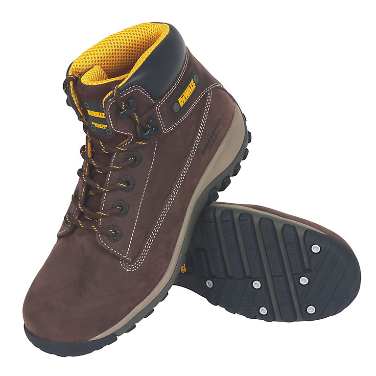 DeWalt Hammer Men's Brown Safety boots, Size 9 | DIY at B&Q