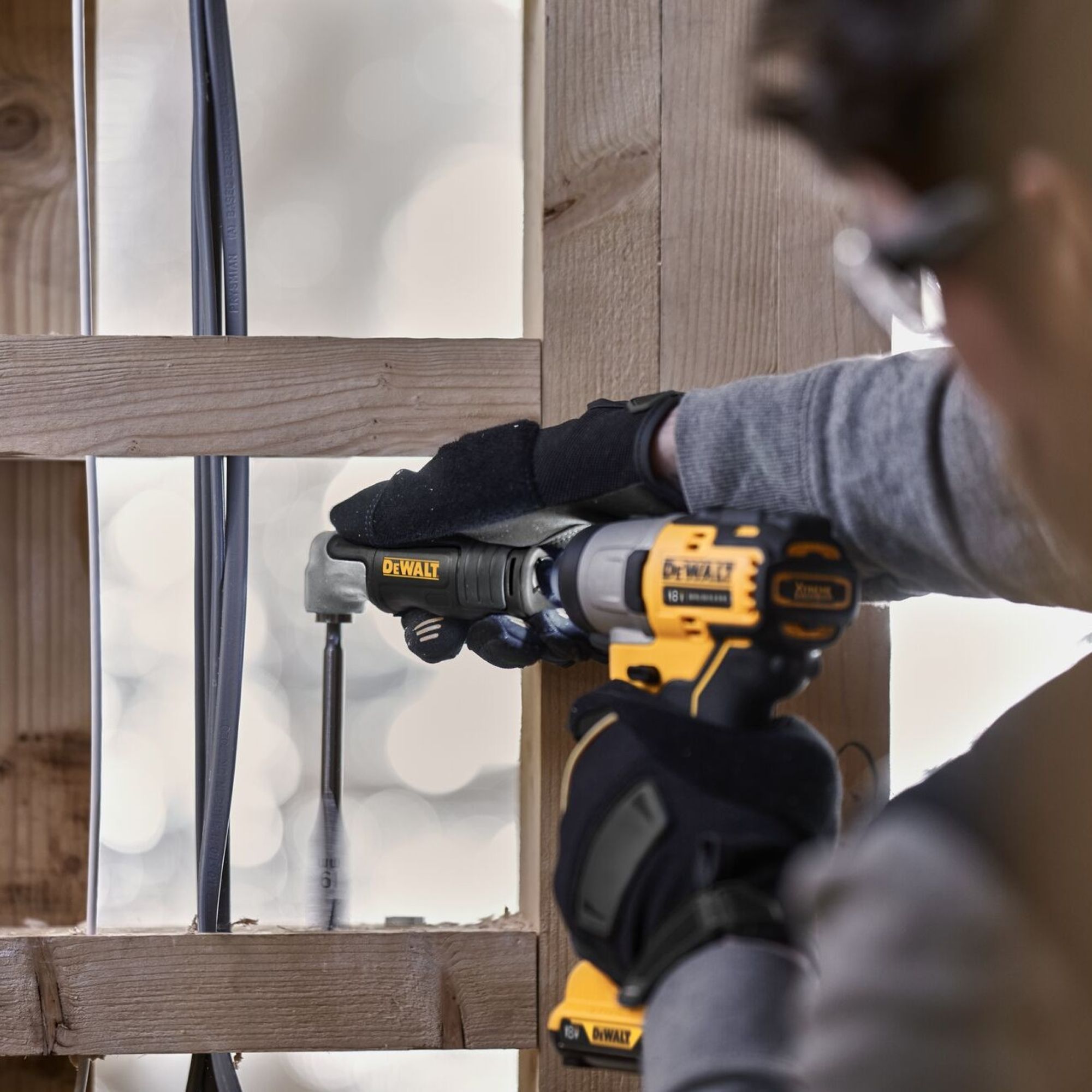 DeWalt ¼" Hex Impact Right angle Drill adaptor