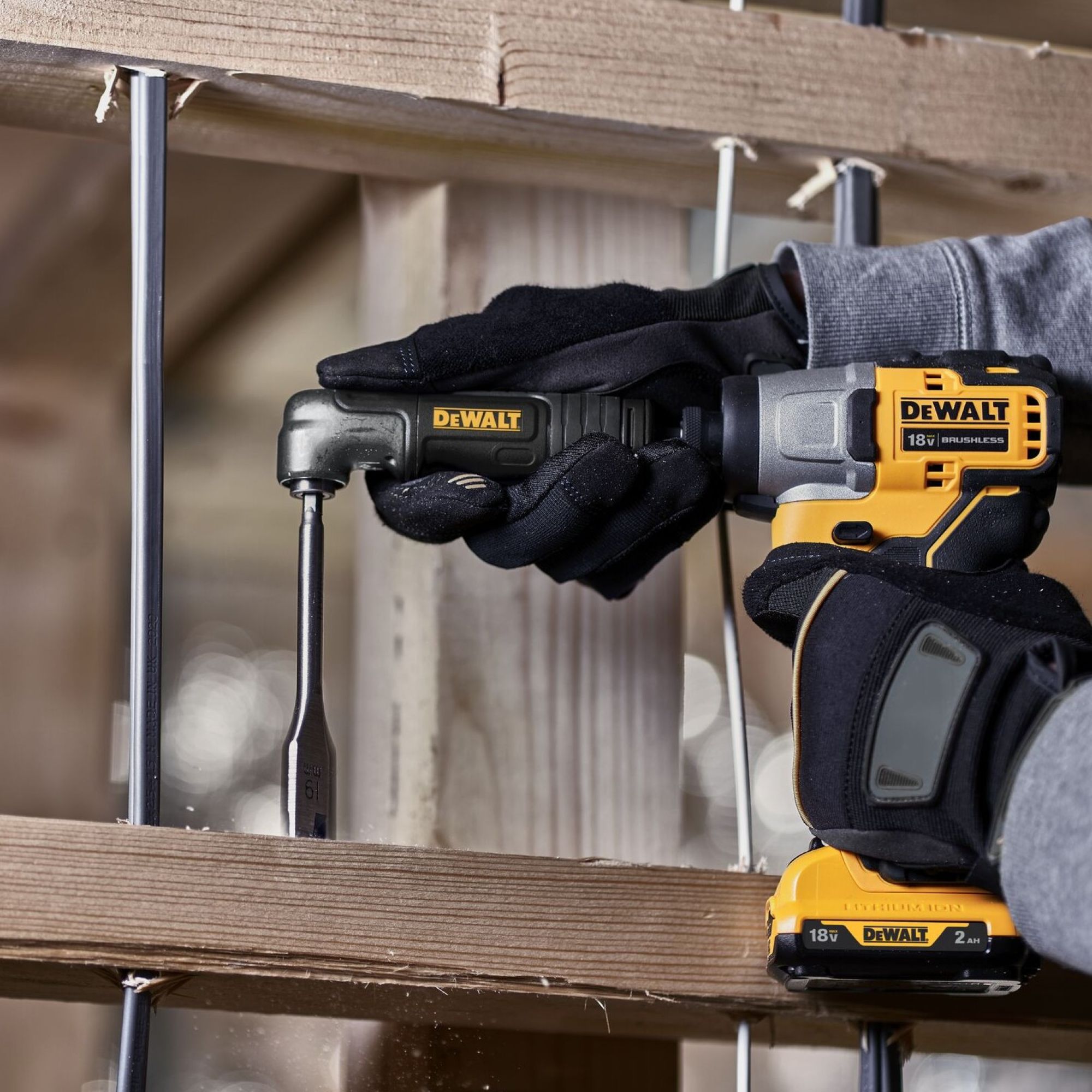 DeWalt ¼" Hex Impact Right angle Drill adaptor