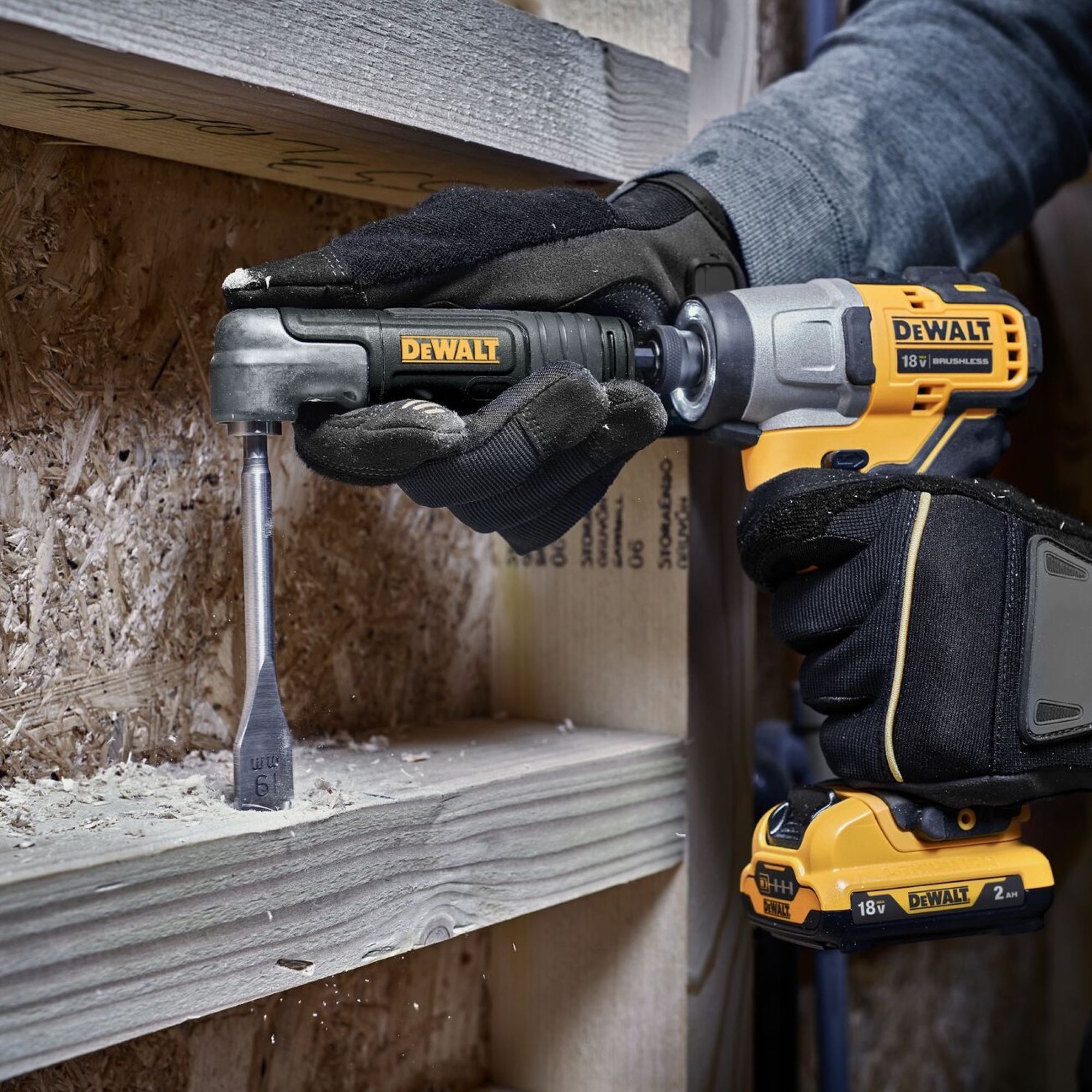 DeWalt ¼" Hex Impact Right angle Drill adaptor