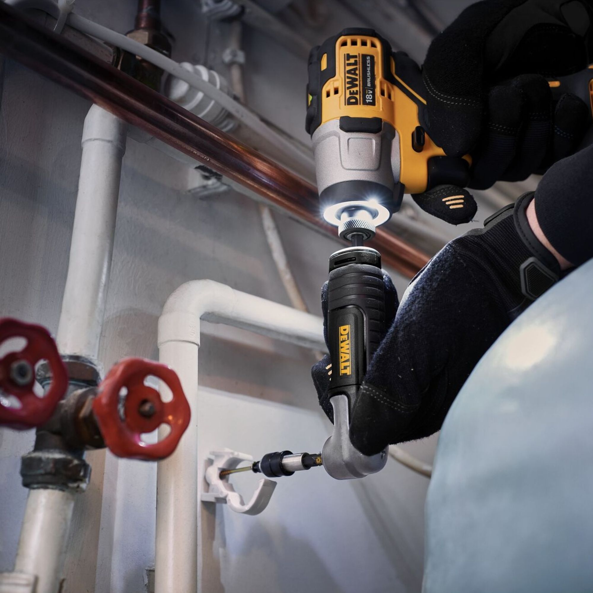 DeWalt ¼" Hex Impact Right angle Drill adaptor