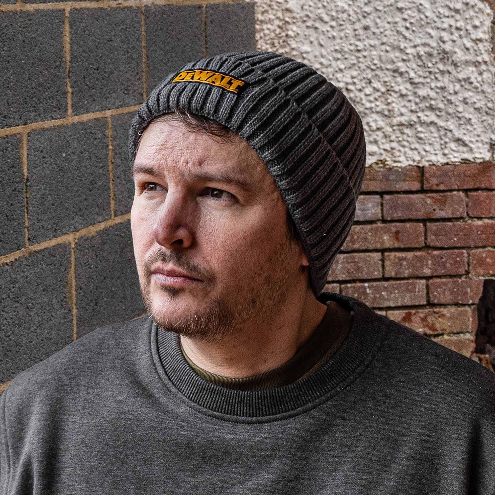 DeWalt Indianapolis Grey Knitted Winter beanie, One size