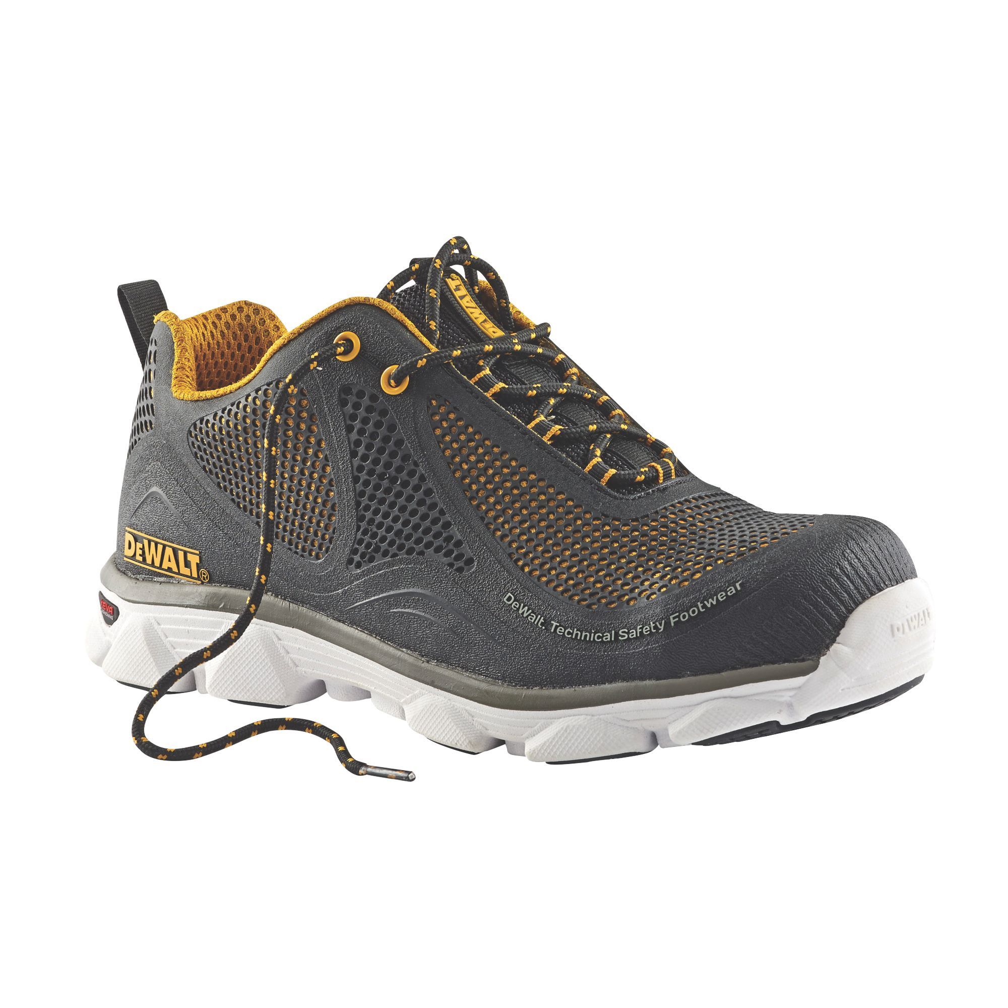 DeWalt Krypton Black & yellow Safety trainers, Size 7