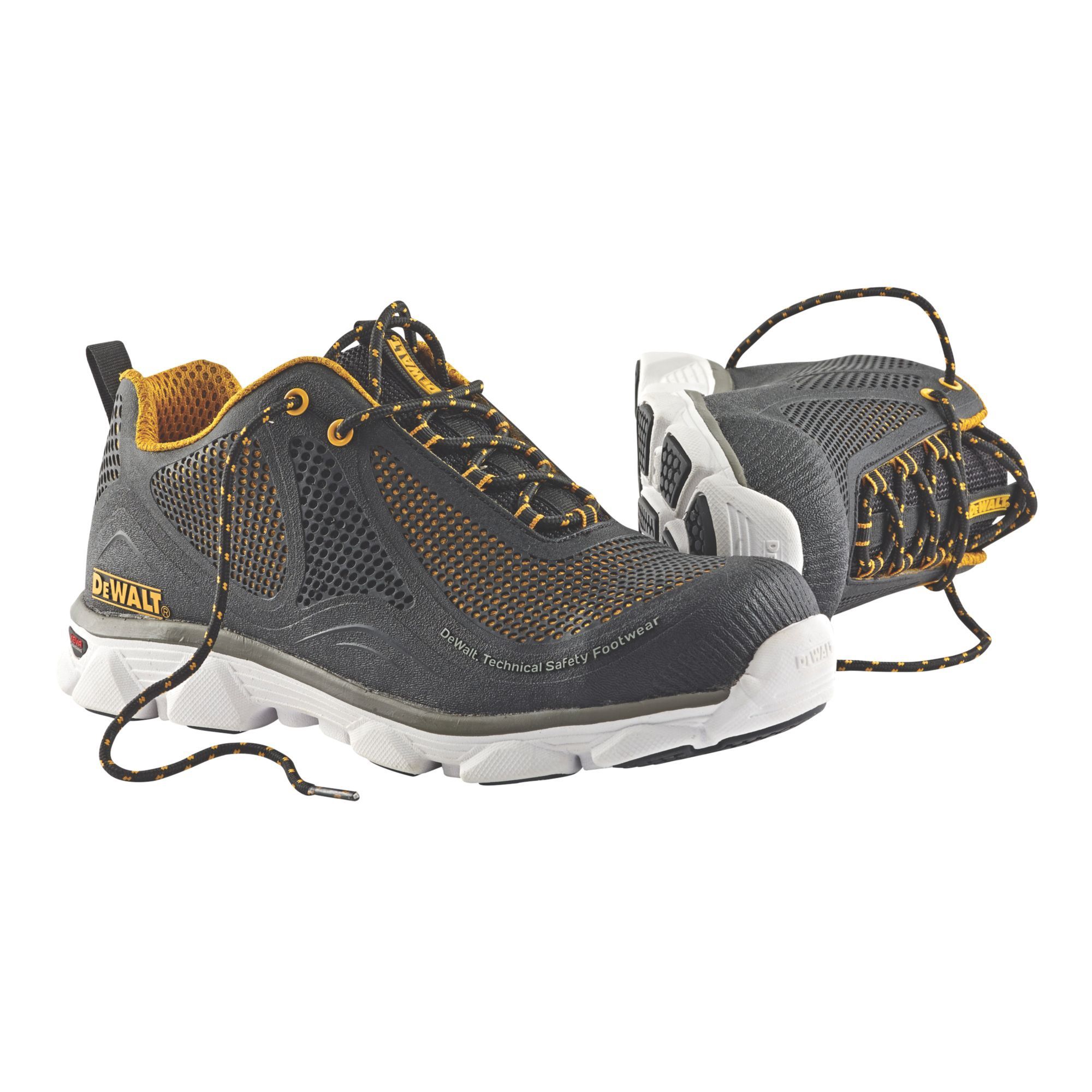 DeWalt Krypton Black & yellow Safety trainers, Size 7