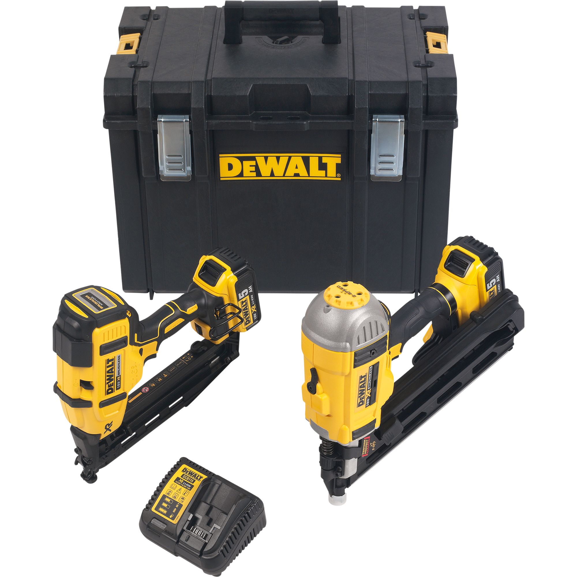 DeWalt Li-ion Cordless Nail gun twin pack) - DCK264P2-GB