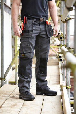 DeWalt Pro tradesman Grey Trousers, W34" L33"