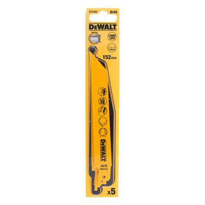 DeWalt Professional Universal Reciprocating saw blade DT2384-QZ, Pack of 5