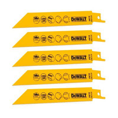 DeWalt Professional Universal Reciprocating saw blade DT2384-QZ, Pack of 5