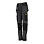 DeWalt Roseville Black & grey Women's Trousers, Size 10 L29"