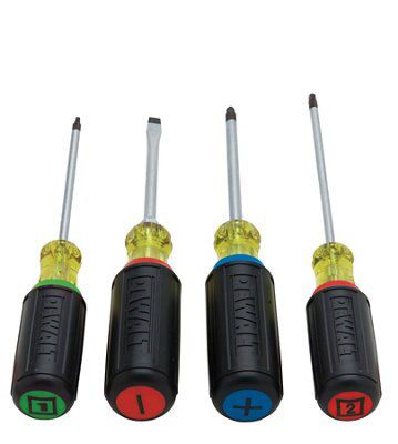 DeWalt Screwdrivers 4 piece Interchangeable Mixed Screwdriver set