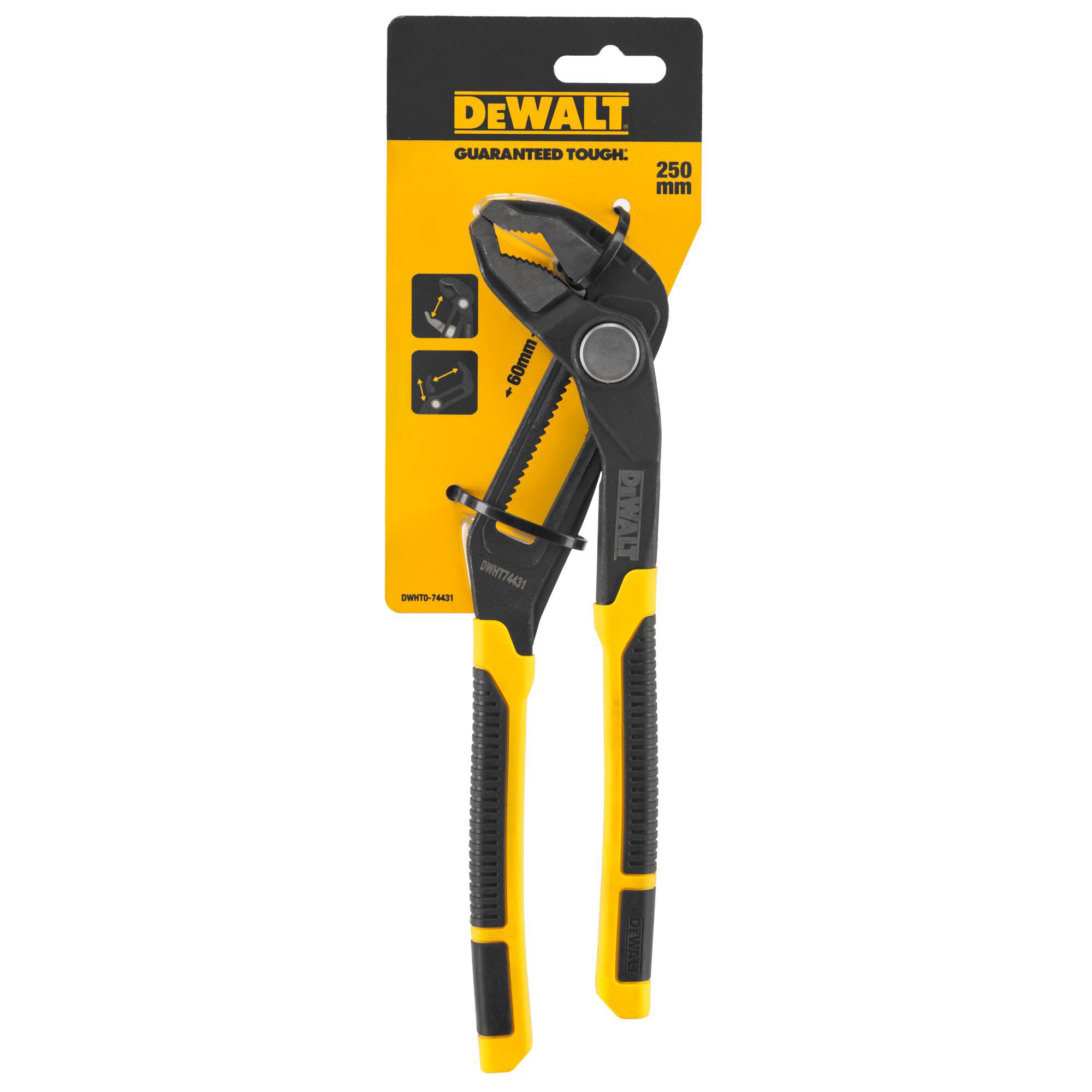 DeWalt V-Jaw Push-Lock 254mm Water pump pliers
