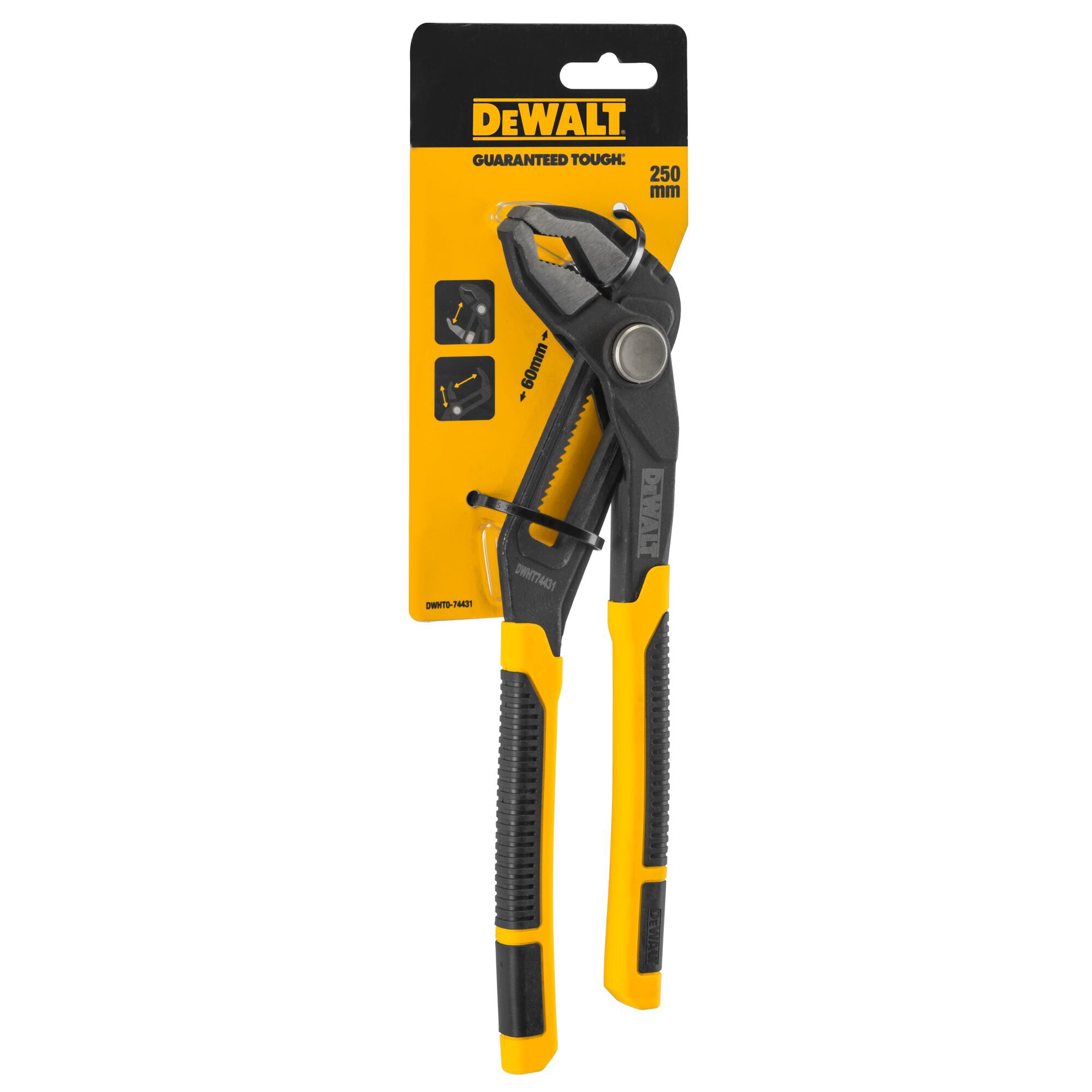 DeWalt V-Jaw Push-Lock 254mm Water pump pliers