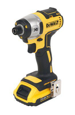 DeWalt XR 14.4V Li ion Cordless Impact driver 2 batteries DCF836D2