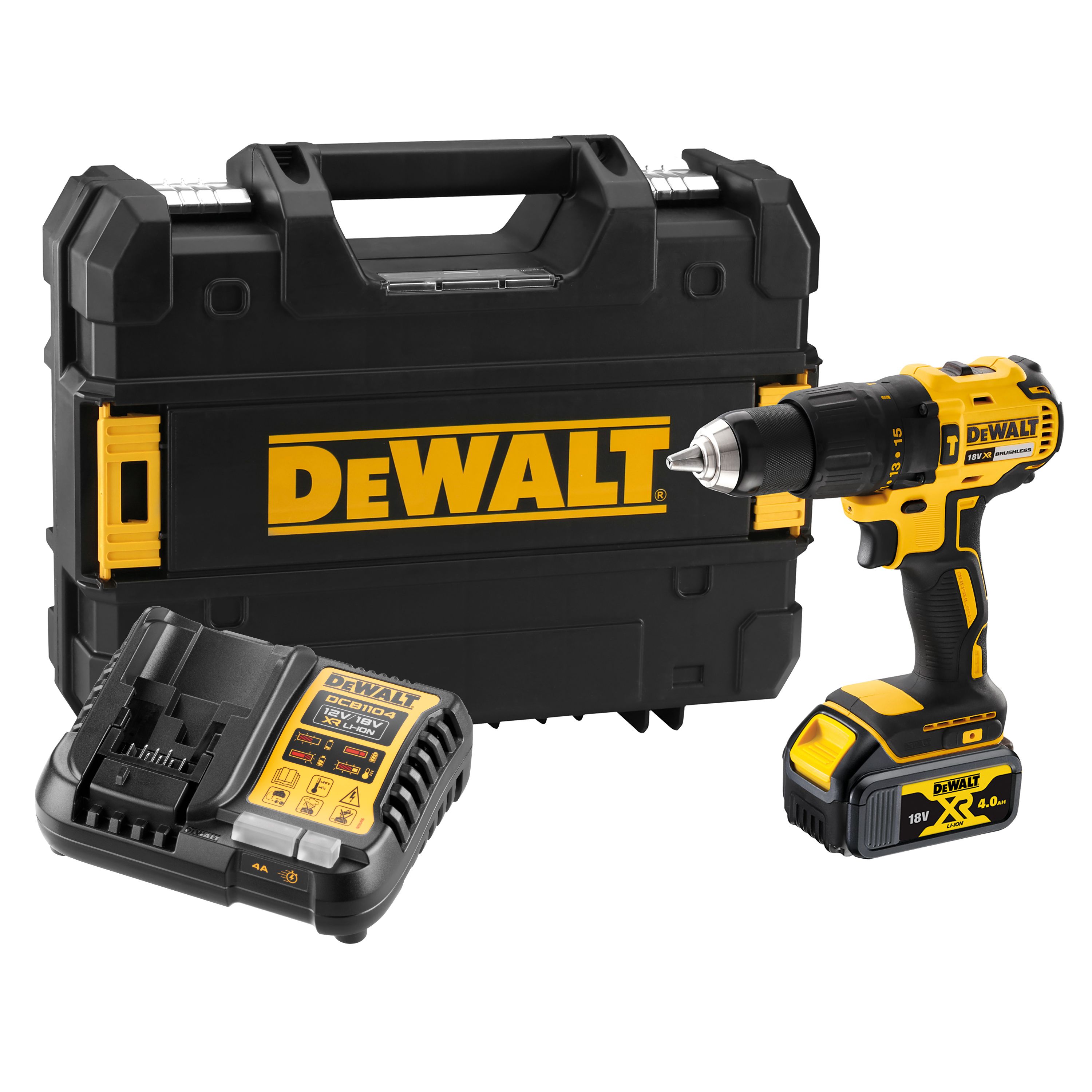 DeWalt 18V 3 Speed Cordless Combi Drill with Batteries - Ritelite