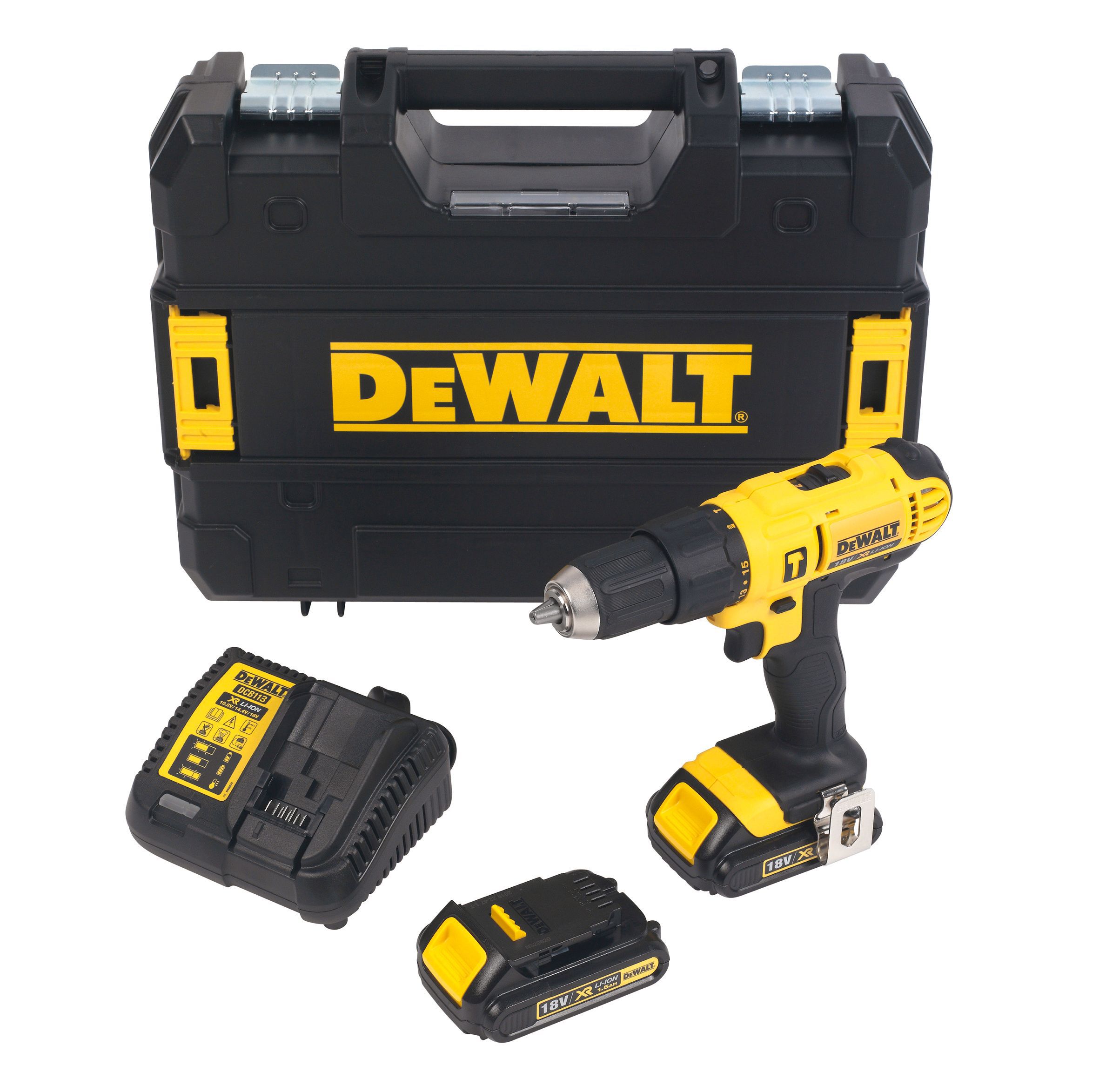 DeWalt XR 18V 2 x Li-ion Cordless Combi drill DCD776S2T-GB | DIY at B&Q