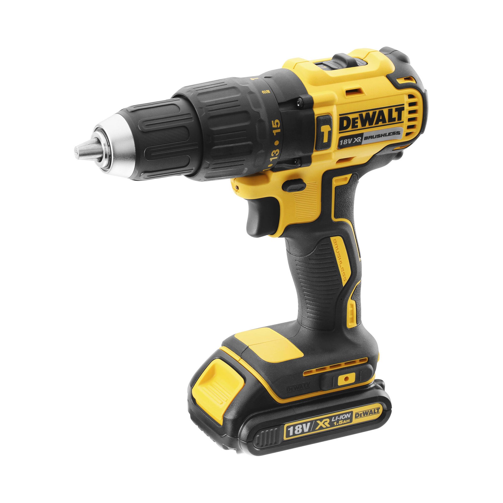 DeWalt XR 18V Li ion Brushless Cordless Combi drill 1 x 1.5Ah DCD778S1T BQGB DIY at B Q