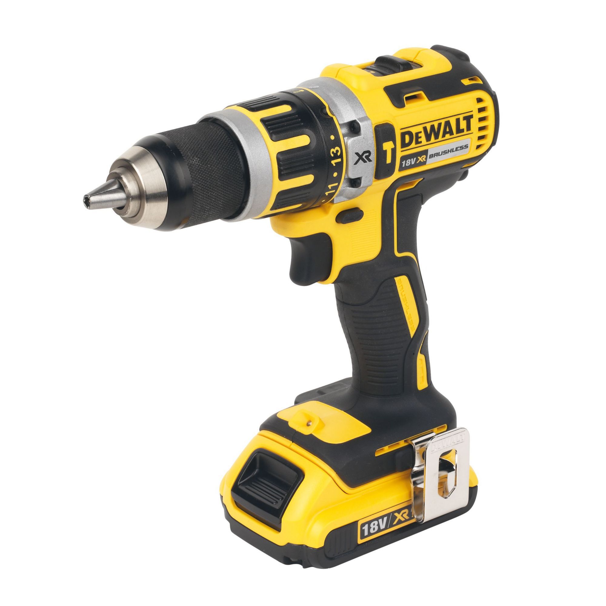DeWalt XR 18V Li-ion Brushless Cordless Combi drill (2 x 2Ah ...