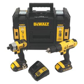 DeWalt XR 18V Li-ion Cordless Combi drill & impact driver (2 x 1.5Ah) - DCZ298S2T-BQGB