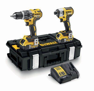 DeWalt XR Li-ion Cordless Combi drill & impact driver (2 x 5Ah) - DCK266P2-GB