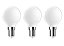 Diall 1.8W 250lm Milky Mini globe Warm white LED filament Light bulb, Pack of 3