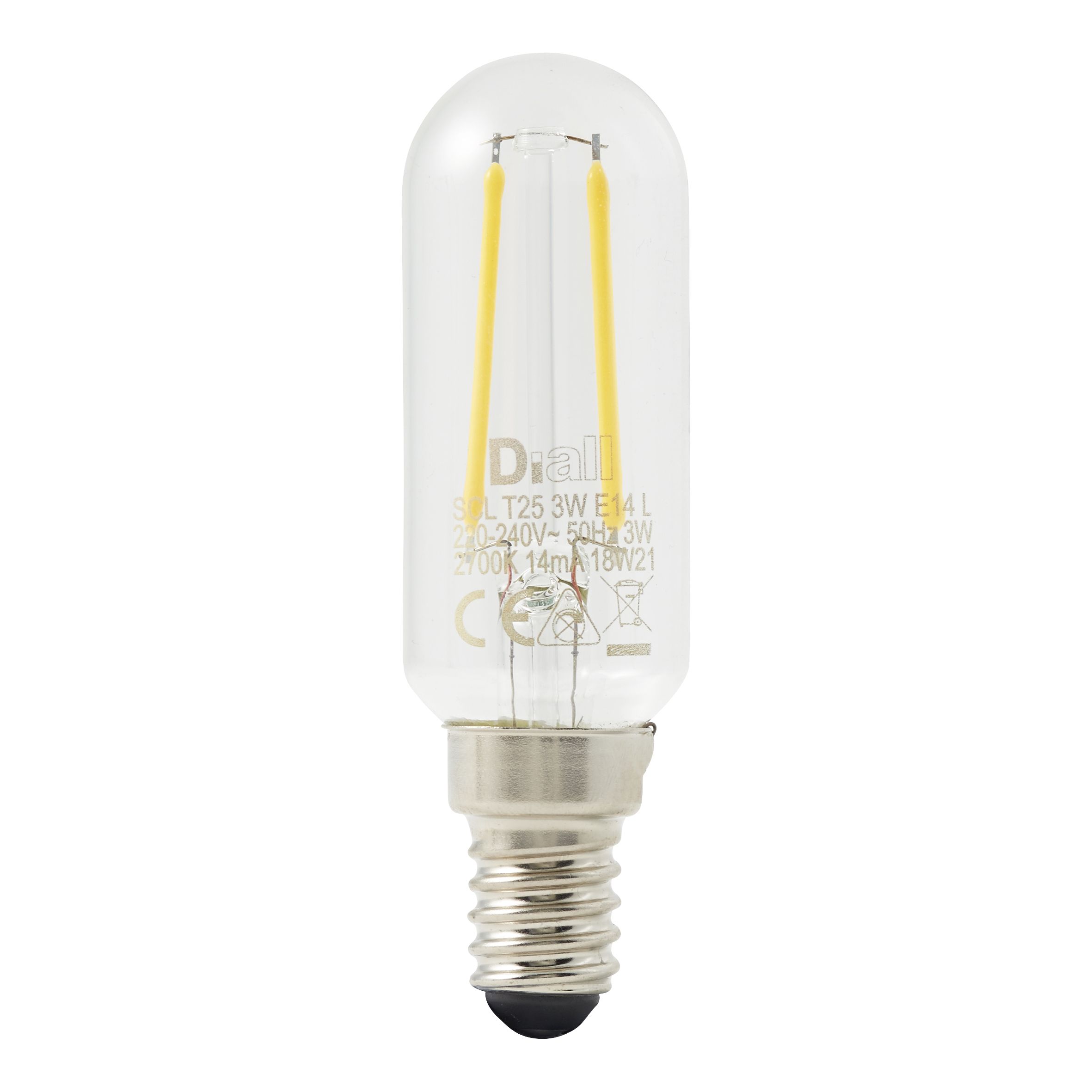 Diall 1.8W Warm white LED filament Utility Light bulb