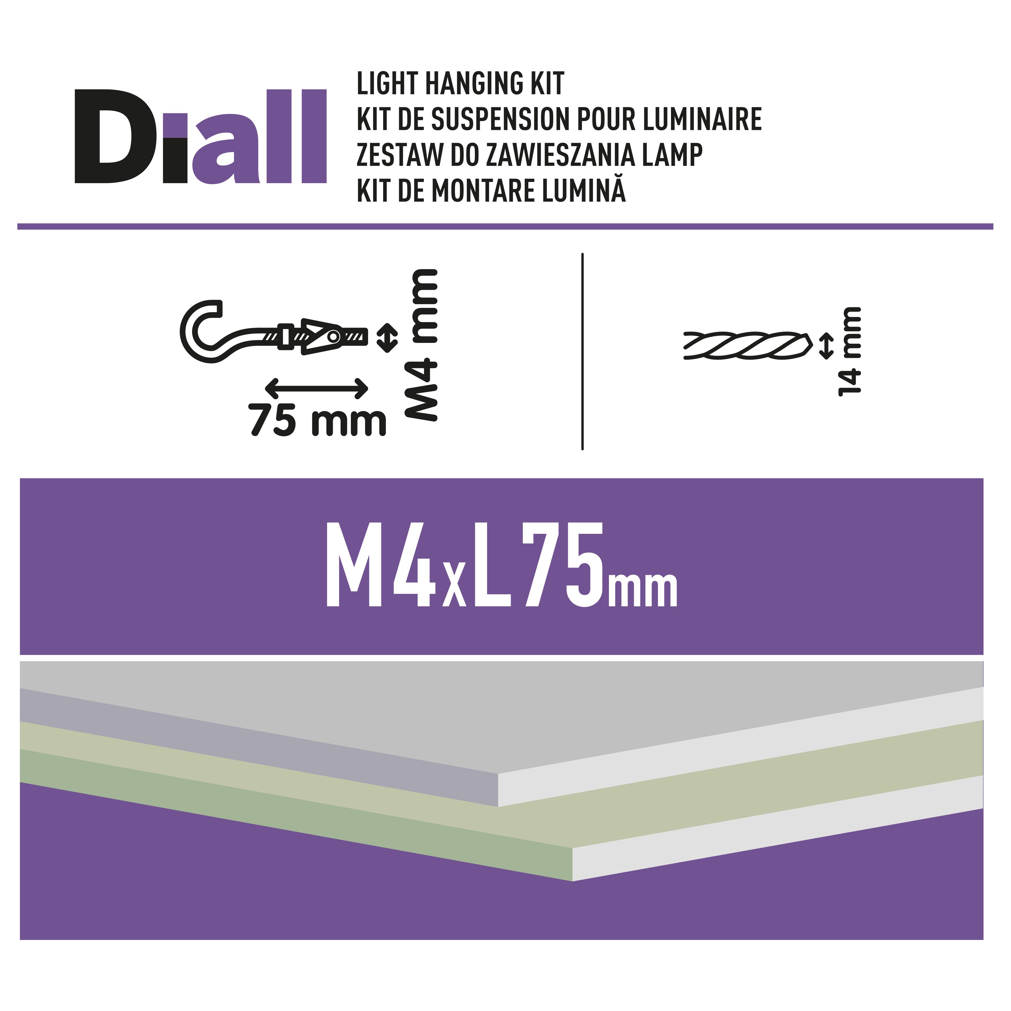 Diall 1 piece Light Fixing kit