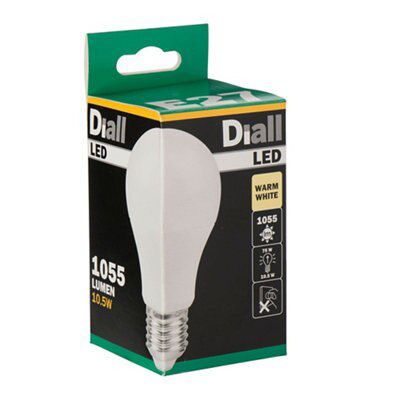 Diall 10.5W 1055lm GLS Warm white LED Light bulb