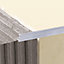 Diall 10mm Straight Aluminium External edge tile trim